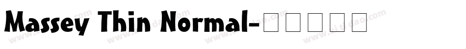 Massey Thin Normal字体转换
